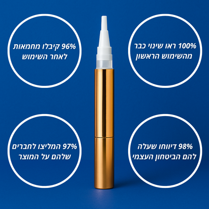 ™NEW-SMILE - עט הלבנת השינים המהפכני