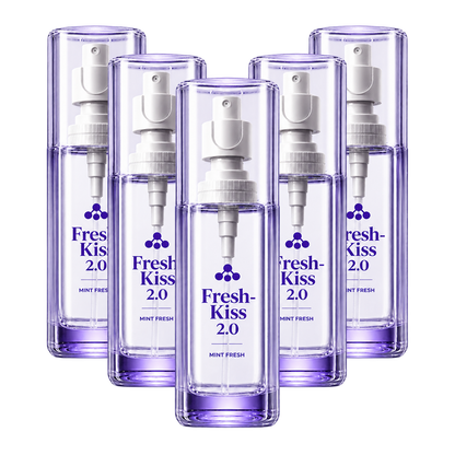 ™FRESH-KISS 2.0 - ספריי נגד ריח רע מהפה לרעננות 24/7