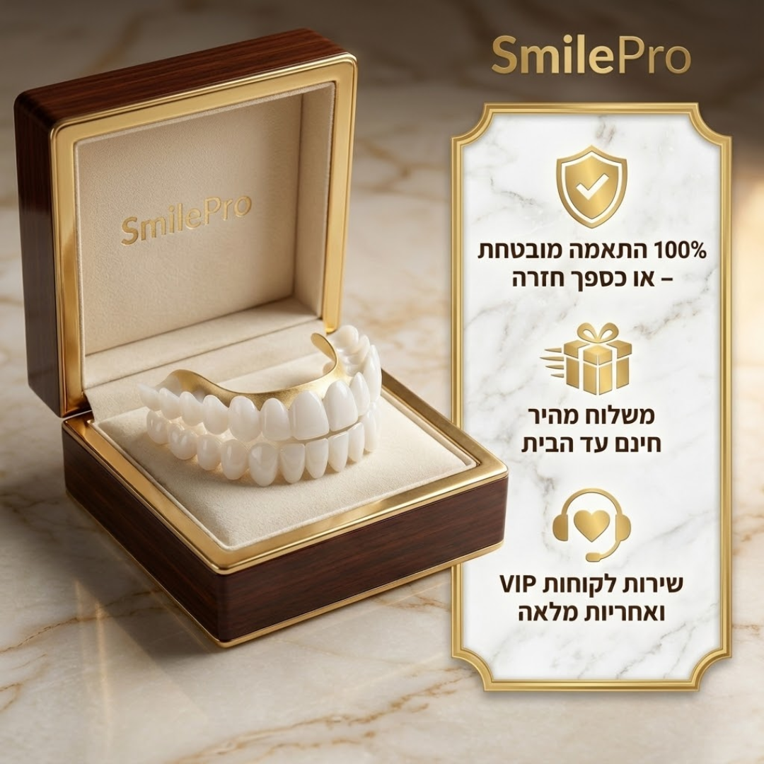 ™NEW-TEETH -חיוך הוליוודי מושלם ברגע